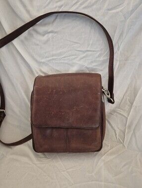 Womens Brown Leather Crossbody Messenger Bag Loved This Bag!!